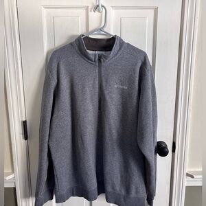 Columbia Men's Charcoal Zip-Up Sweater XL